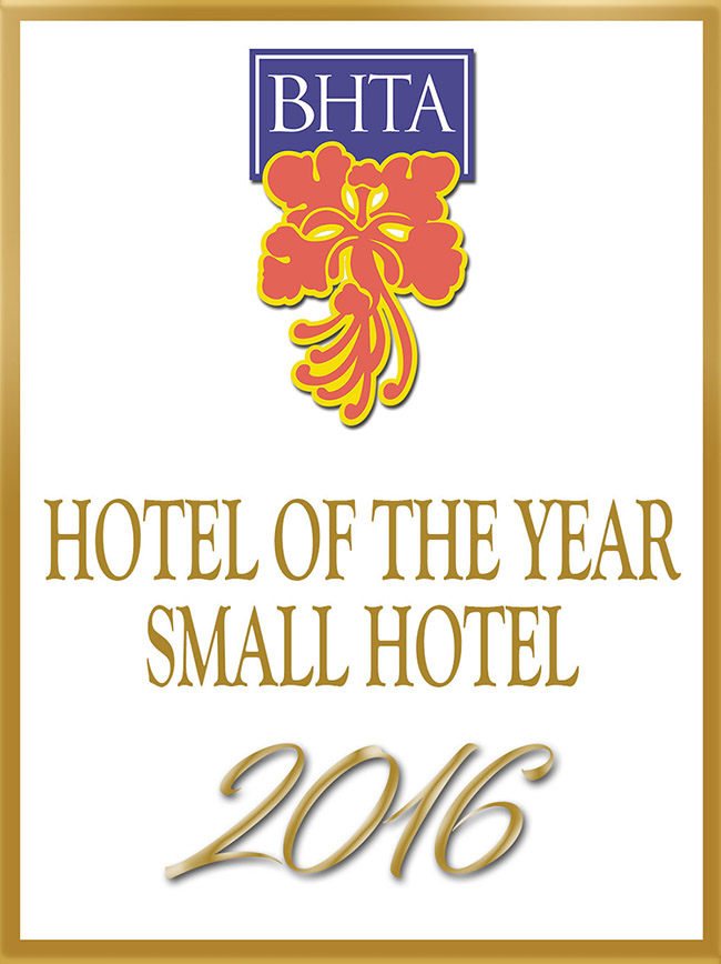 BHTA 2016 Winner of the 'Small Hotel of the Year' Awards